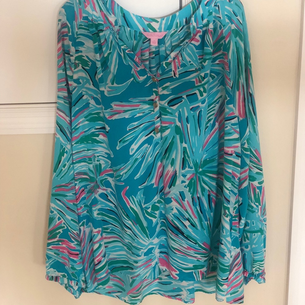 Lilly Pulitzer Elsa Long-sleeve Blouse ❤️ 🏝